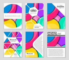 Abstract vector layout background set. For art template design, list, front page, mockup brochure theme style, banner, idea, cover, booklet, print, flyer, book, blank, card, ad, sign, sheet,, a4