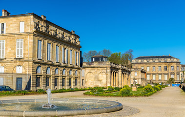 Fototapeta premium Public Garden of Bordeaux in France
