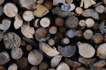 Brenn - Holz - Stapel