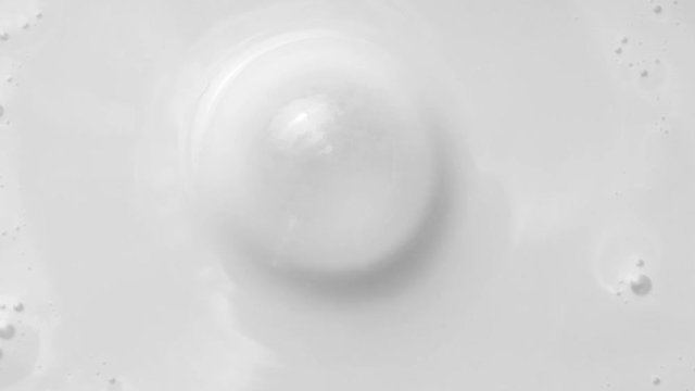 Clay bubbles close-up shot. Abstract white background.