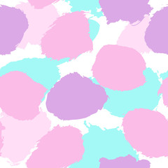 Paint drops seamless pattern. Vector absctract background