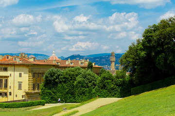 Fototapeta na wymiar Boboli gardens in Florence
