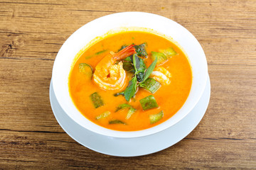 Curry with prawn