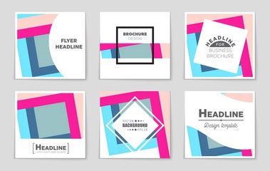 Abstract vector layout background set. For art template design, list, front page, mockup brochure theme style, banner, idea, cover, booklet, print, flyer, book, blank, card, ad, sign, sheet,, a4
