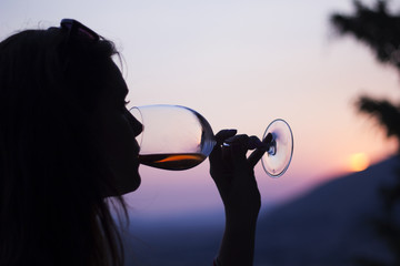 Sunset wine