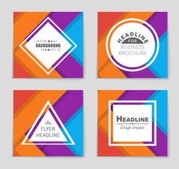 Abstract vector layout background set. For art template design, list, front page, mockup brochure theme style, banner, idea, cover, booklet, print, flyer, book, blank, card, ad, sign, sheet,, a4