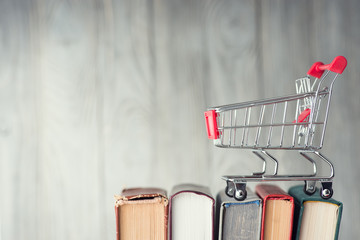 Books and Shopping cart
