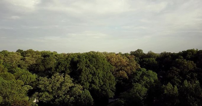 Rise and Reveal of Greensboro skyline