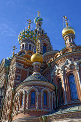 Fototapeta na wymiar Cathedral of the Resurrection of Christ in Saint Petersburg, Russia. Church of the Savior on Blood.