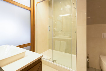 Interior of a hotel bathroom