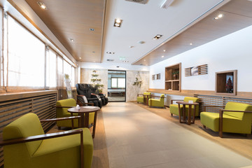Hotel lobby interior