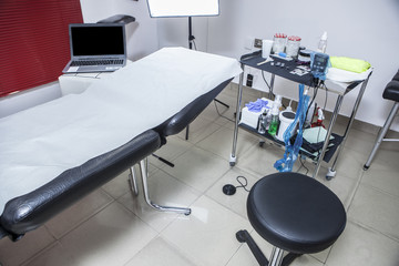 Parlor tattoo studio equipment