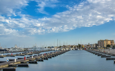 Inside the harbor 