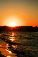 Naklejka premium Sunset