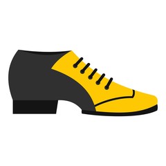 Male tango shoe icon isolated