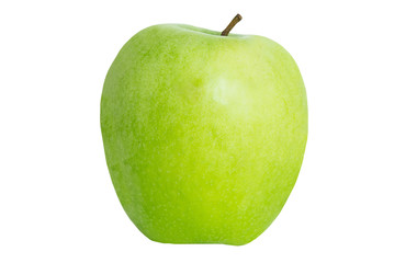 Grüner Apfel Freisteller mit weißen Hintergrund