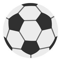 Soccer ball icon isolated