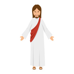 jesuschrist avatar character icon vector illustration design