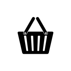 Shopping basket vector icon