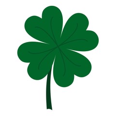 Four leaf clover icon isolated