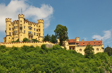 Fototapeta na wymiar Schloss Hohenschwangau im Allgäu