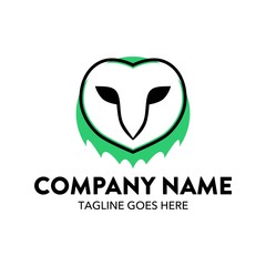 Obraz premium Unique And Colorful Owl Logo