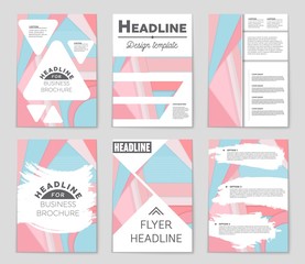 Abstract vector layout background set. For art template design, list, front page, mockup brochure theme style, banner, idea, cover, booklet, print, flyer, book, blank, card, ad, sign, sheet,, a4