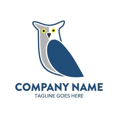 Obraz premium Unique And Colorful Owl Logo