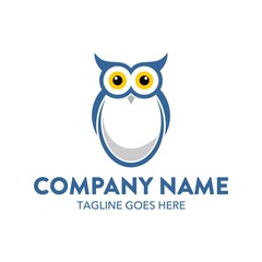 Fototapeta premium Unique And Colorful Owl Logo