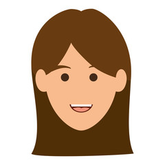 young woman avatar character vector illustration design