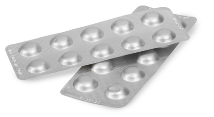Medication isolated on white