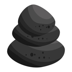 rocks spa elements icon vector illustration design