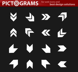 Arrows icons set