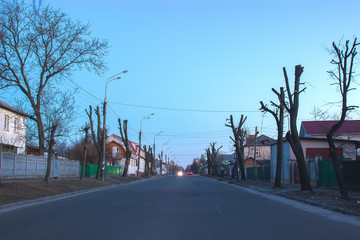 beautiful sun rising sky with asphalt highways road in rural scene