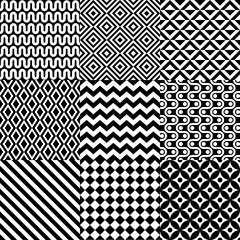 Seamless abstract pattern set