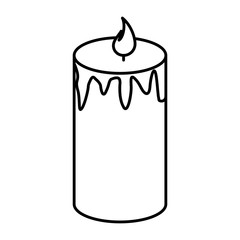 spa candle isolated icon vector illustration design