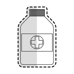 medication bottle health icon image vector illustration design 