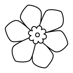 cute flower spa emblem vector illustration design