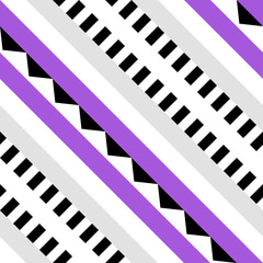 Obraz premium Retro color seamless pattern. Fancy abstract geometric art print. Ethnic hipster ornamental lines backdrop.