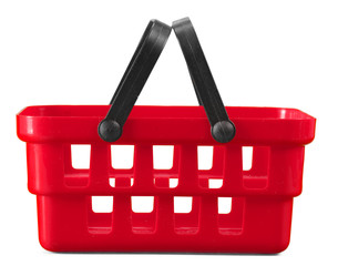 shopping basket on white