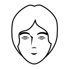 young man avatar character vector illustration design