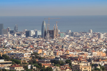 Panorama of Barcelona, Spain