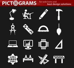 Obraz premium engineering icon set