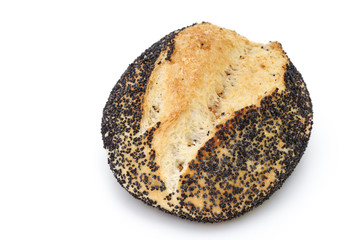 Frisches Mohnbrötchen