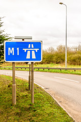 Day view background of UK Motorway Road