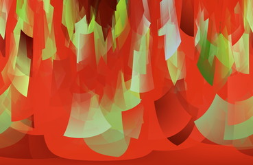 Roter Hintergrund mit kegelförmigem Muster