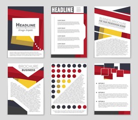 Abstract vector layout background set. For art template design, list, front page, mockup brochure theme style, banner, idea, cover, booklet, print, flyer, book, blank, card, ad, sign, sheet,, a4