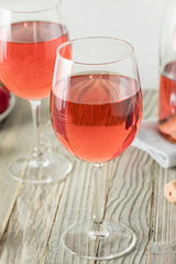 Refreshing Pink Rosé Wine