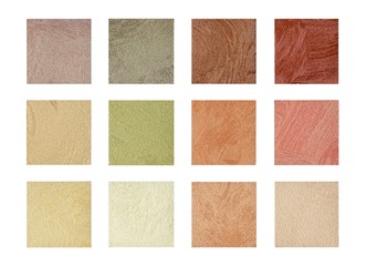Fototapeta premium Колорит цвета и тона декоративного покрытия - песок. Теплые оттенки 