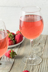 Refreshing Pink Rosé Wine